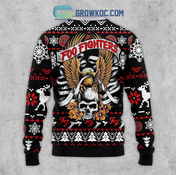 Foo Fighter Snow Christmas Ugly Sweater