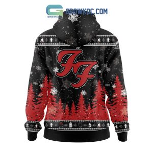 Foo Fighters Rock Band Christmas Zip Hoodie Sweater