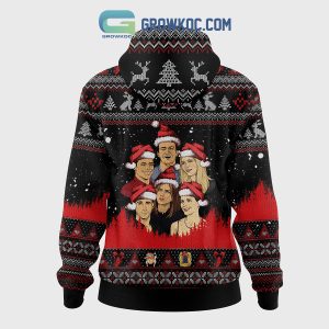 Friends TV Sitcom Happy Central Perk Christmas Eve Eve Christmas Zip Hoodie Sweater