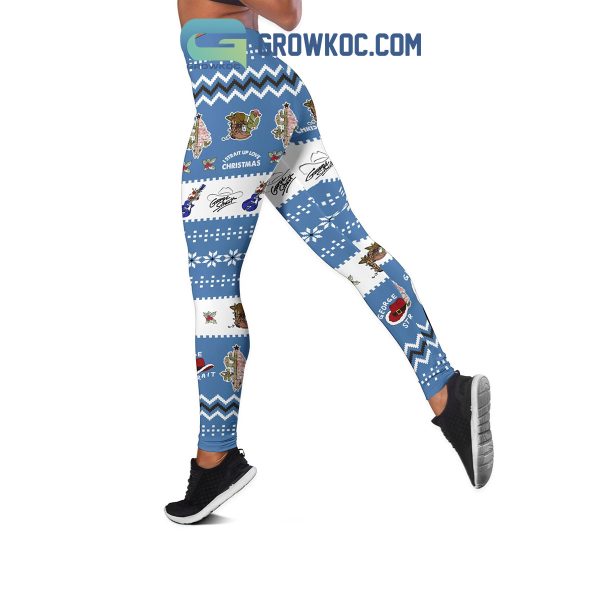 George Strait Here Comes A Merry Christmas Strait To You Hoodie Leggings Set