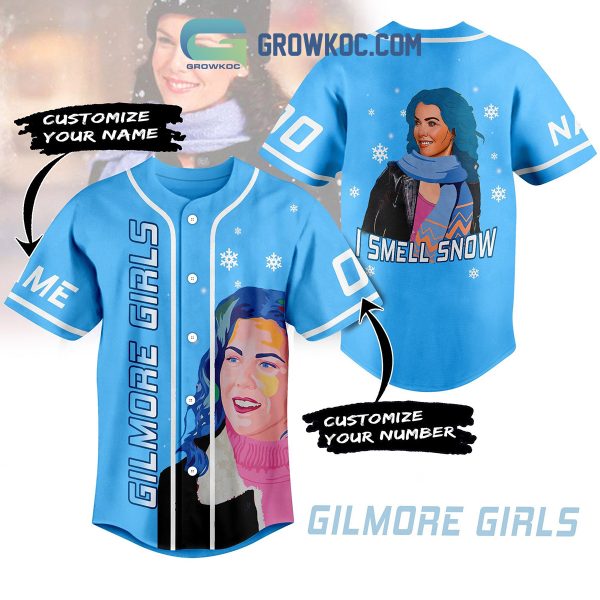 Gilmore Girls I Smell Snow Christmas Custom Name Baseball Jersey