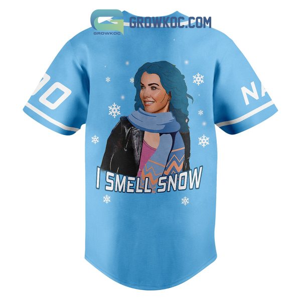 Gilmore Girls I Smell Snow Christmas Custom Name Baseball Jersey