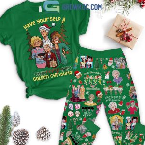 The Golden Girls Happy Holiday Golden Christmas Polyester Pajamas Set