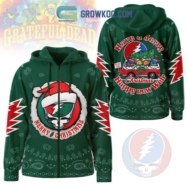 Grateful Dead Merry Christmas Have A Jerry Christmas Happy New Weir Hoodie T Shirt