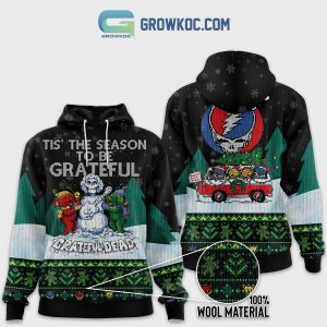 Grateful Dead Tis’ The Season To Be Grateful Christmas Zip Hoodie Sweater
