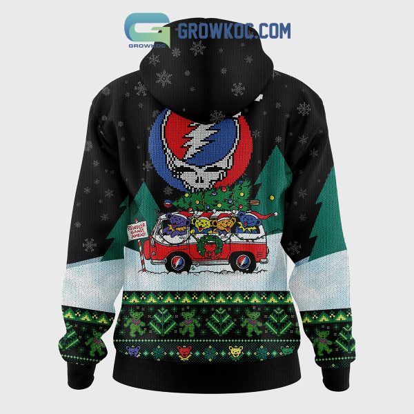 Grateful Dead Tis’ The Season To Be Grateful Christmas Zip Hoodie Sweater