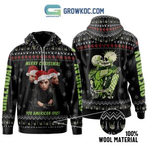 Green Day Merry Christmas You American Idiot Zipper Hoodie Sweater