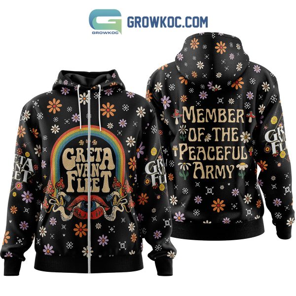 Greta Van Fleet Member Of The Peaceful Army Hoodie T Shirt