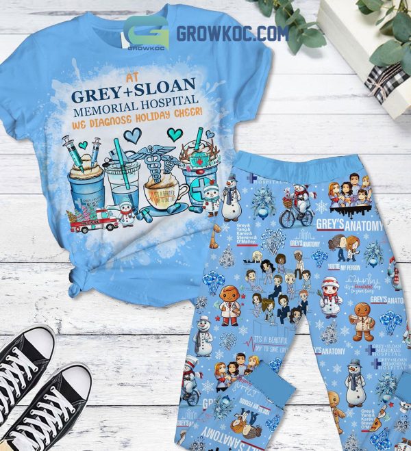 Grey’s Anatomy TV Series We Diagnose Holiday Cheer Fleece Pajamas Set
