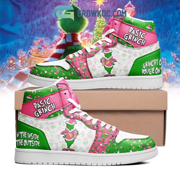 Grinch On The Inside Bougie On The Outside Basic Grinch Air Jordan Shoe