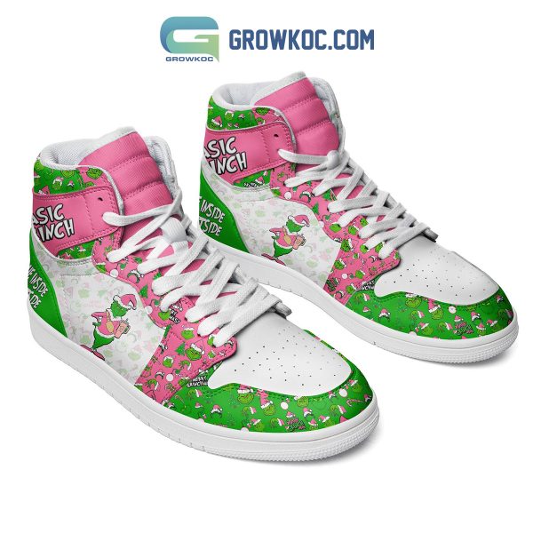 Grinch On The Inside Bougie On The Outside Basic Grinch Air Jordan Shoe