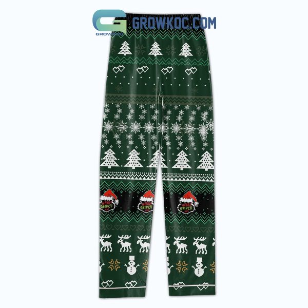 Grinch Squad Christmas Dr. Seuss The Grinch Movies Merry Grinchmas Christmas Silk Pajamas Set