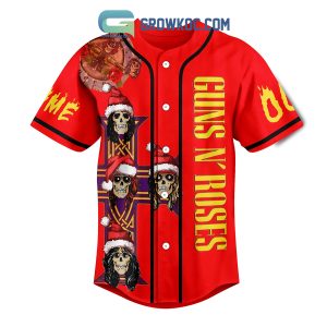 Guns N’ Roses Sweet Child O’ Christmas Time Personalized Baseball Jersey