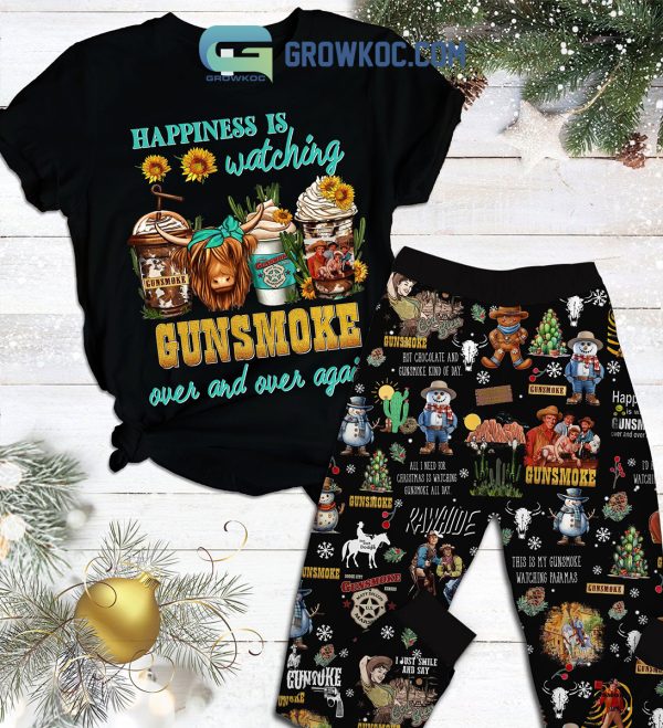 Happiness Is Watching Gunsmoke Over And Over Again Pajamas Set