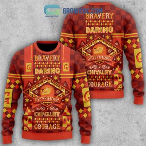 Harry Potter Bravery Daring Gryffindor Chivalry Courage Christmas Ugly Sweater