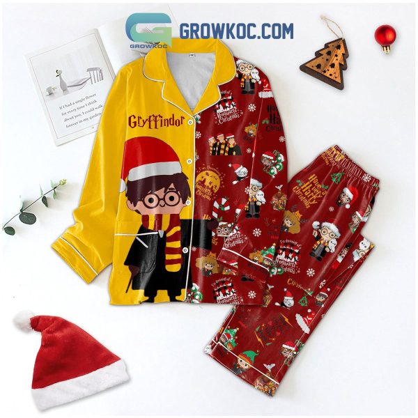 Harry Potter Gryffindor Have A Very Harry Christmas Pajamas Set