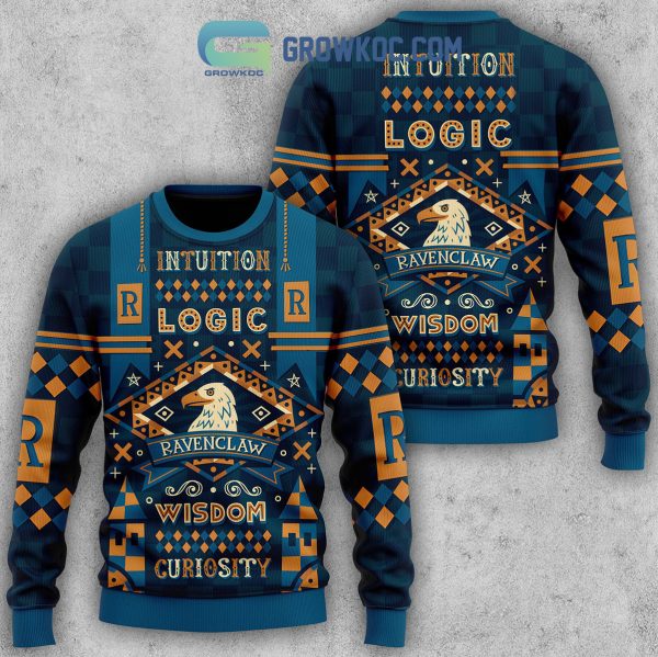 Harry Potter Intuition Logic Ravenclaw Wisdom Curiosity Christmas Ugly Sweater
