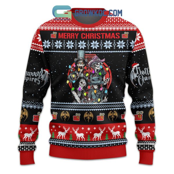 Hollywood Vampires Snow Merry Christmas Ugly Sweater