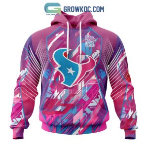 Houston Texans NFL Special Design I Pink I Can! Fearless Again Breast Cancer Hoodie T Shirt