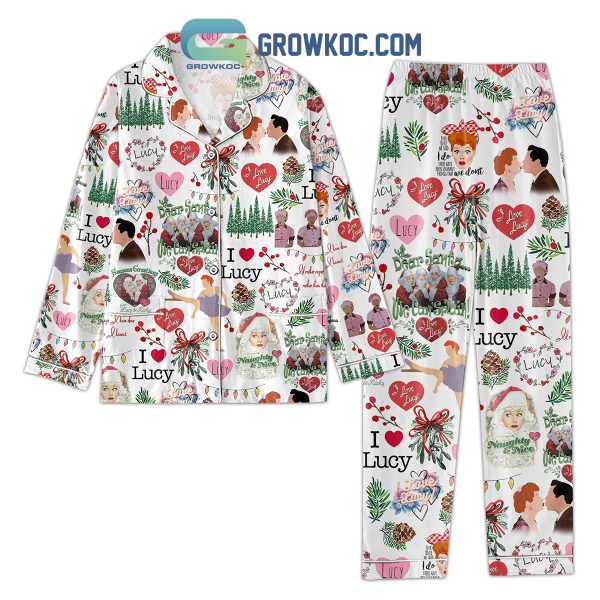 I Love Lucy Dear Santa We Can Splain Pajamas Set