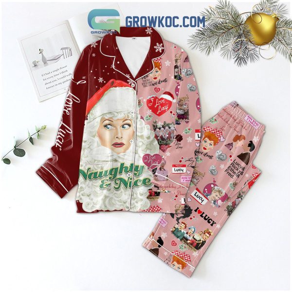 I Love Lucy Naughty And Nice Pajamas Set