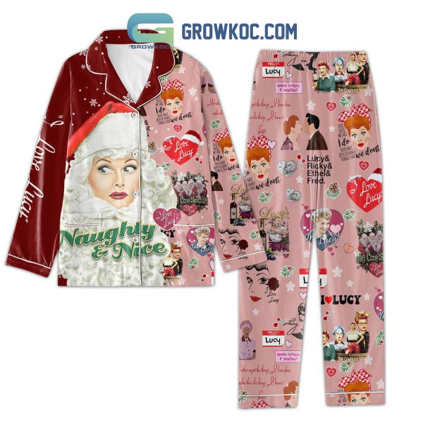 I Love Lucy Naughty And Nice Pajamas Set