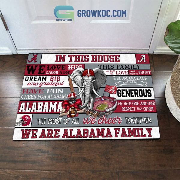In This House We Are Alabama Family Doormat