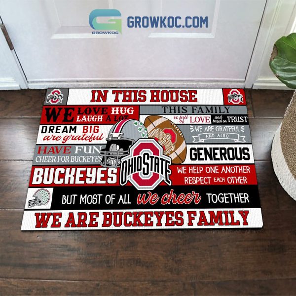 In This House We Are Buckeyes Family Doormat