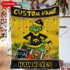 Iowa State Cyclones Grinch Football Merry Christmas Light Personalized Fleece Blanket Quilt