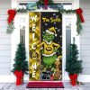 Iowa State Cyclones Grinch Football Welcome Christmas Personalized Decor Door Cover