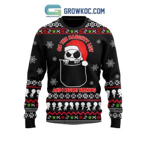 Jack Skellington On The Naughty List And I Regret Nothing Christmas Ugly Sweater