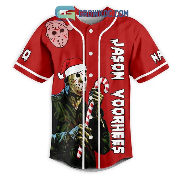 Jason Voorhees Friday The 13th Christ Christ Christ Have A Killer Christmas Custom Baseball Jersey
