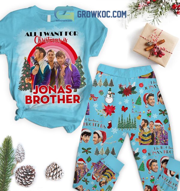All I Want For Christmas Is Jonas Brother Like It’s Christmas Nick Jonas Kevin Jonas Joe Jonas Fleece Pajama Sets