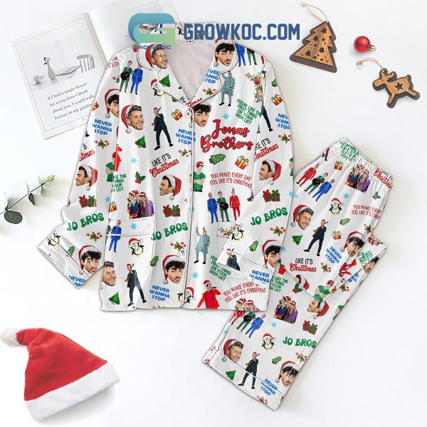 Jonas Brothers You Make Every Day Feel Like It’s Christmas Pajamas Set