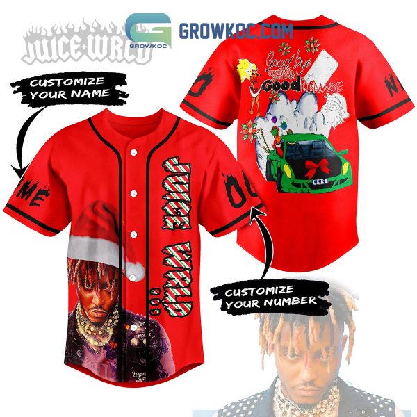 Juice Wrld Good Bye Christmas Edition And Good Kid Dance Personalized Baseball Jersey