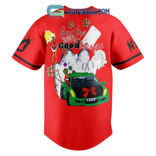 Juice Wrld Good Bye Christmas Edition And Good Kid Dance Personalized Baseball Jersey