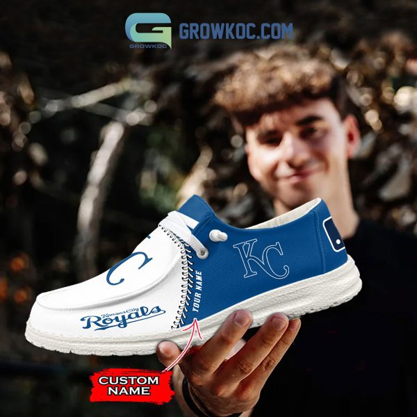 Kansas City Royals MLB Personalized Hey Dude Shoes