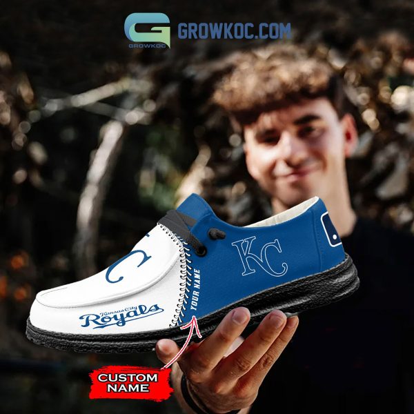 Kansas City Royals MLB Personalized Hey Dude Shoes