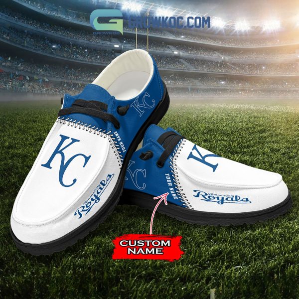 Kansas City Royals MLB Personalized Hey Dude Shoes