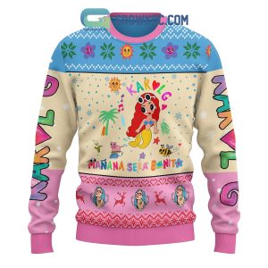 Karol G Manana Sera Bonito Tour Holidays Colombian Latino Christmas Ugly Sweater