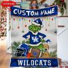 LSU Tigers Grinch Football Merry Christmas Light Personalized Fleece Blanket Quilt