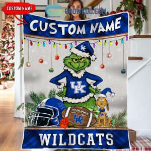 NCAA Kentucky Wildcats Grinch Basketball Christmas Welcome Garden Flag