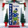 LSU Tigers Grinch Football Welcome Christmas Personalized Decor Door Cover