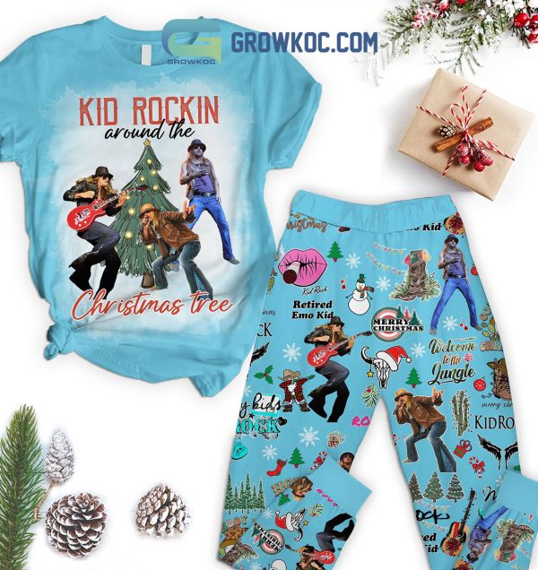 Kid Rock in Around The Christmas Tree Pajamas Set