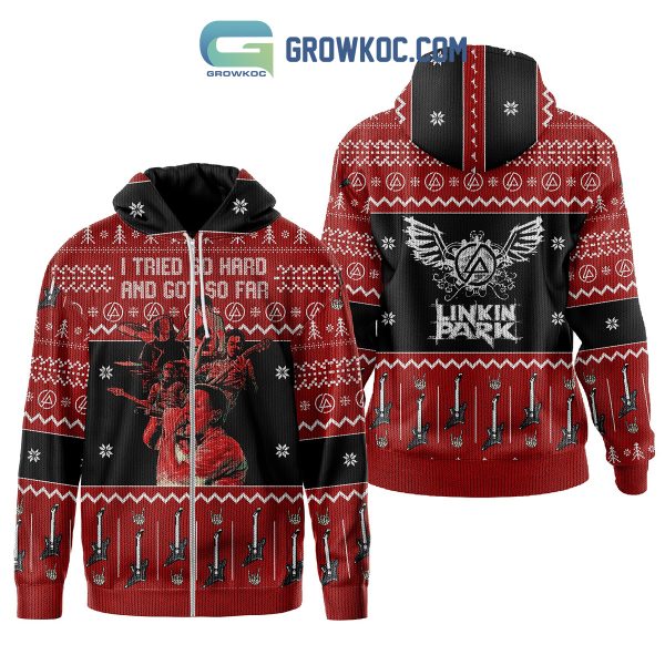 Linkin Park I Tried So Hard And Got So Far LP Christmas Hoodie Sweater