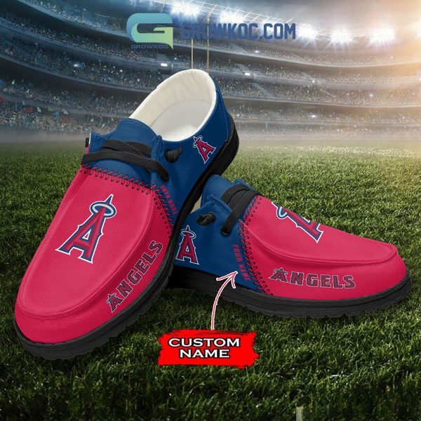 Los Angeles Angels MLB Personalized Hey Dude Shoes