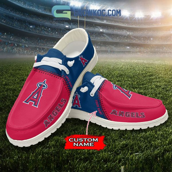 Los Angeles Angels MLB Personalized Hey Dude Shoes