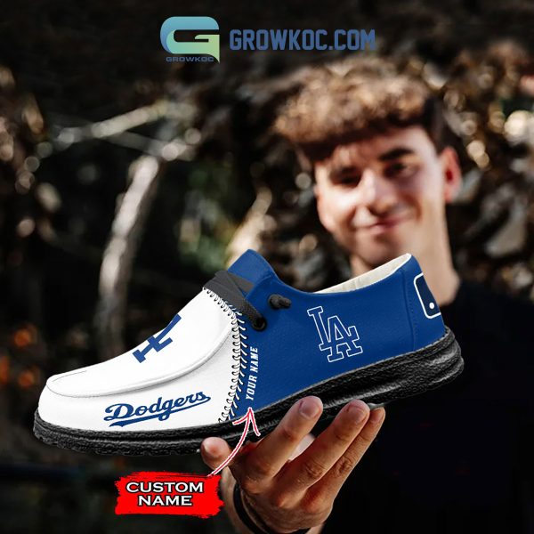 Los Angeles Dodgers MLB Personalized Hey Dude Shoes