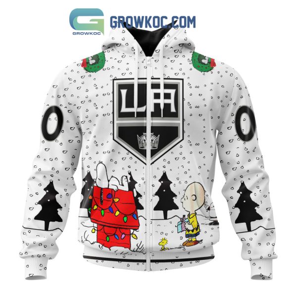 Los Angeles Kings NHL Mix Snoopy Peanuts Christmas Personalized Hoodie T Shirt