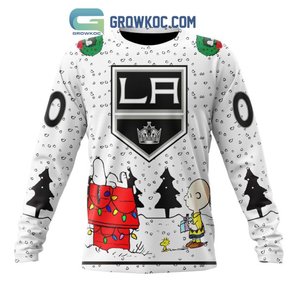 Los Angeles Kings NHL Mix Snoopy Peanuts Christmas Personalized Hoodie T Shirt